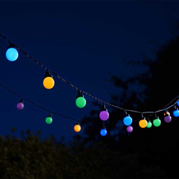 MultiPower Festoon Multicoloured/Warm White Garden String Lights 5050642100816
